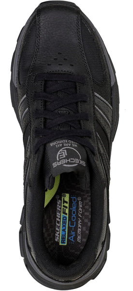 Skechers relaxed fit air cooled memory store foam black