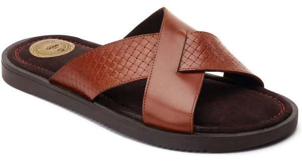 Base London Astro Mens Leather Slip On Sandal