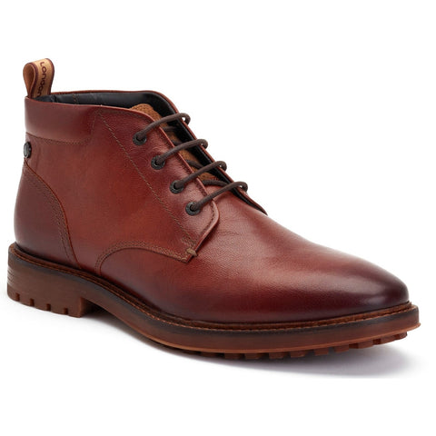 Base London Canmore Mens Leather Lace Up Chukka Boot