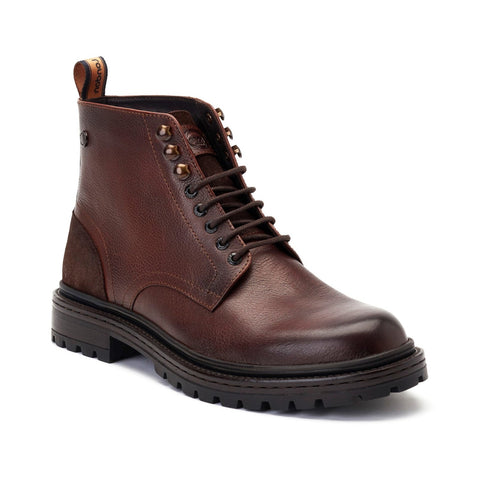 Base London Dettori Mens Leather Lace Up Boot