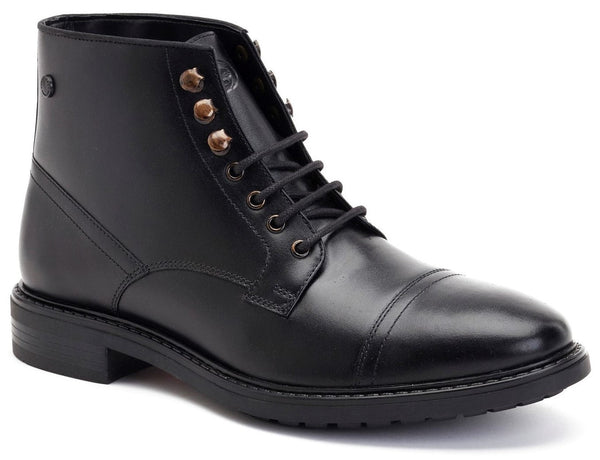 Base London Duke Mens Leather Lace Up Ankle Boot