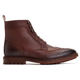 Base London Hemlock Mens Leather Brogue Detail Boot