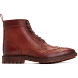 Base London Hemlock Mens Leather Brogue Detail Boot