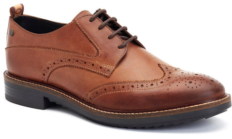 Base London Nashville Mens Leather Brogue Shoe