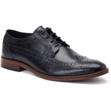 Base London Twain Mens Leather Brogue Detail Lace Up Shoe