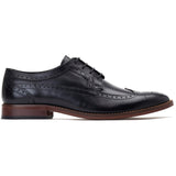 Base London Twain Mens Leather Brogue Detail Lace Up Shoe