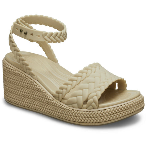 Crocs Brooklyn Woven Ankle Strap Wedge Womens Sandal 209994