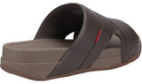 FitFlop Freeway Mens Leather Slide Sandal