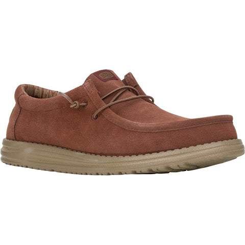 Hey Dude Wally Suede 41885 Mens Slip On Casual Shoe