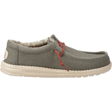 Hey Dude Wally Waxed Canvas Mens Slip On Shoe