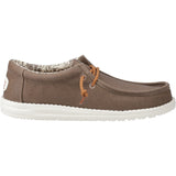 Hey Dude Wally Waxed Canvas Mens Slip On Shoe