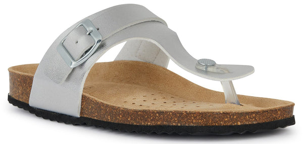 Geox D Brionia Metal Womens Toe Post Sandal