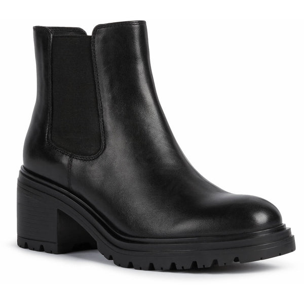 Geox D Damiana E Womens Leather Heeled Chelsea Boot