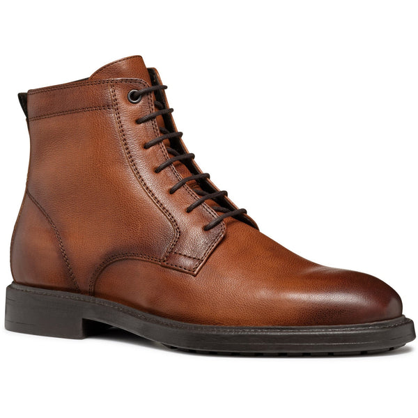 Geox U Tiberio D Mens Leather Lace Up Boot