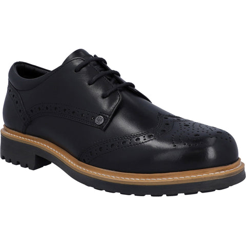 Hunter Cawdor Brogue Gibson Mens Leather Lace Up Shoe