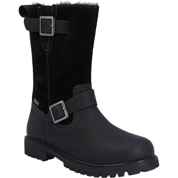 Hunter Ness Mid Womens Waterproof Warm Lined Leather Boot