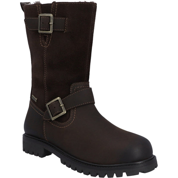 Hunter Ness Mid Womens Waterproof Warm Lined Leather Boot