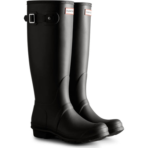 Hunter Tri-Colour Logo Backstrap Womens Tall Wellington Boot