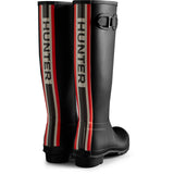 Hunter Tri-Colour Logo Backstrap Womens Tall Wellington Boot