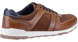 Hush Puppies Christopher Mens Leather Lace Up Trainer