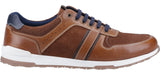 Hush Puppies Christopher Mens Leather Lace Up Trainer