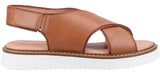 Hush Puppies Clarissa Womens Leather Touch-Fastening Sandal