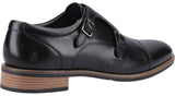 Hush Puppies David Mens Leather Monk Style Shoe