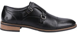 Hush Puppies David Mens Leather Monk Style Shoe