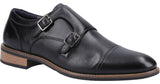 Hush Puppies David Mens Leather Monk Style Shoe