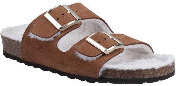 Hush Puppies Jessie Womens Leather Mule Slipper