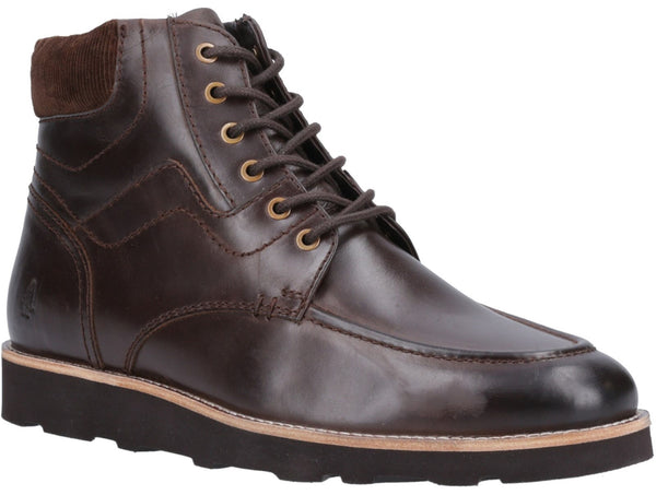 Hush Puppies Kenneth Mens Leather Lace Up Ankle Boot