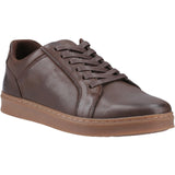 Hush Puppies Madden Mens Leather Lace Up Casual Trainer