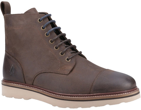 Hush Puppies Milo Mens Leather Lace Up Ankle Boot