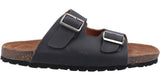 Hush Puppies Nash Mens Leather Slide Sandal