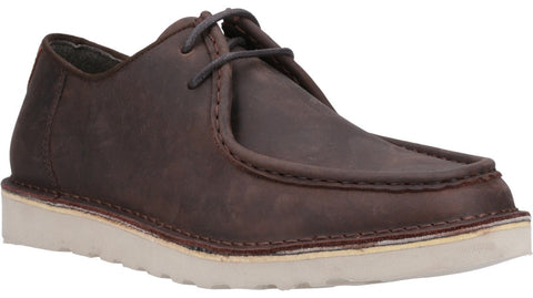 Hush Puppies Otis Mens Leather Lace Up Casual Shoe