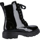 Hush Puppies Rhea Patent Womens Leather Lace Up Boot