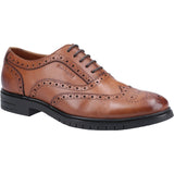 Hush Puppies Santiago Mens Leather Brogue Detail Oxford Shoe