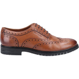 Hush Puppies Santiago Mens Leather Brogue Detail Oxford Shoe