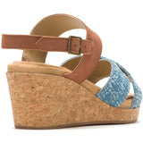 Hush Puppies Willow X Band Womens Wedge Heeled Sandal