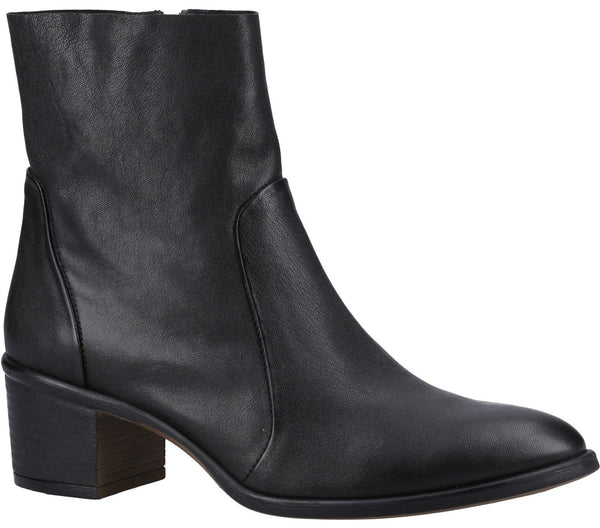 Hush Puppies Winona Western Womens Leather Ankle Boot