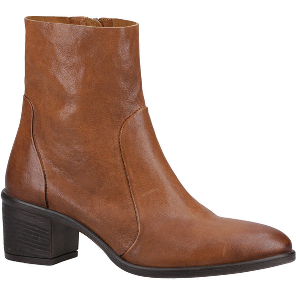 Hush Puppies Winona Western Womens Leather Ankle Boot