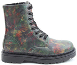 Heavenly Feet Justina 2 Woodland Print Womens Lace Up Ankle Boot