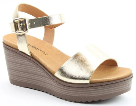 Heavenly Feet Orion 2 Womens Wedge Heeled Sandal