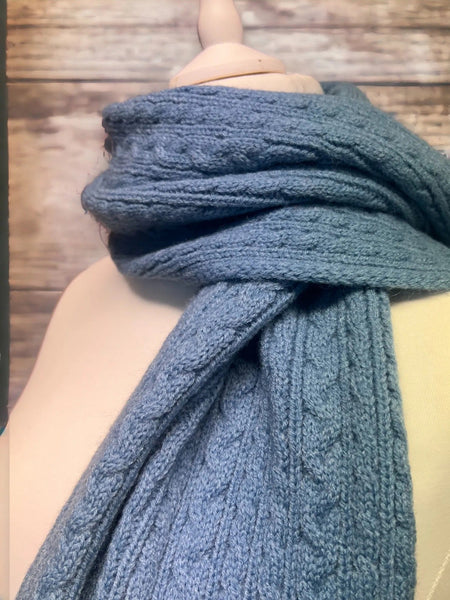 Jess & Lou Soft Cable Knit Scarf