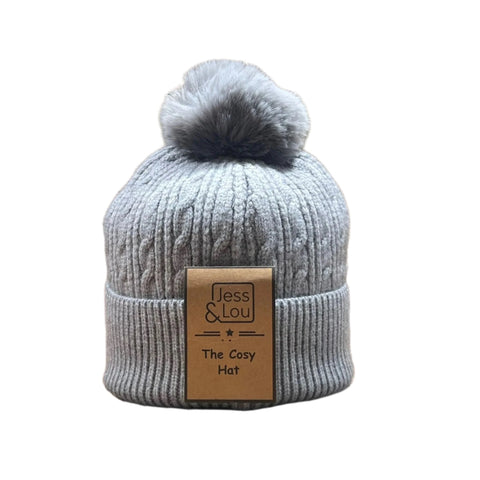 Jess & Lou Cosy Cable Bobble Hat