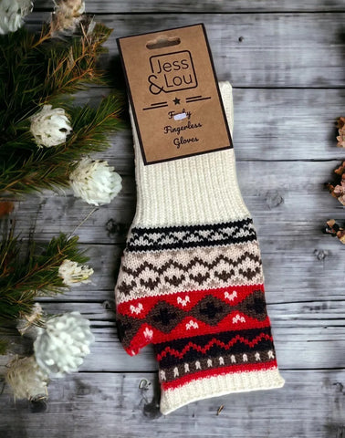 Jess & Lou Nordic Fingerless Gloves