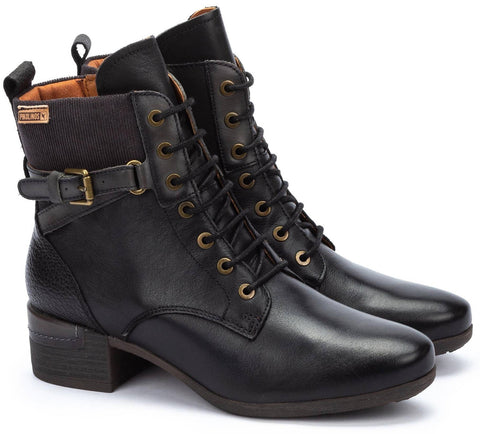 Pikolinos Maria W6W-8953C1 Womens Leather Lace Up Ankle Boot