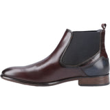 POD Frank Mens Leather Pull On Formal Chelsea Boot