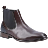 POD Frank Mens Leather Pull On Formal Chelsea Boot