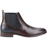 POD Frank Mens Leather Pull On Formal Chelsea Boot